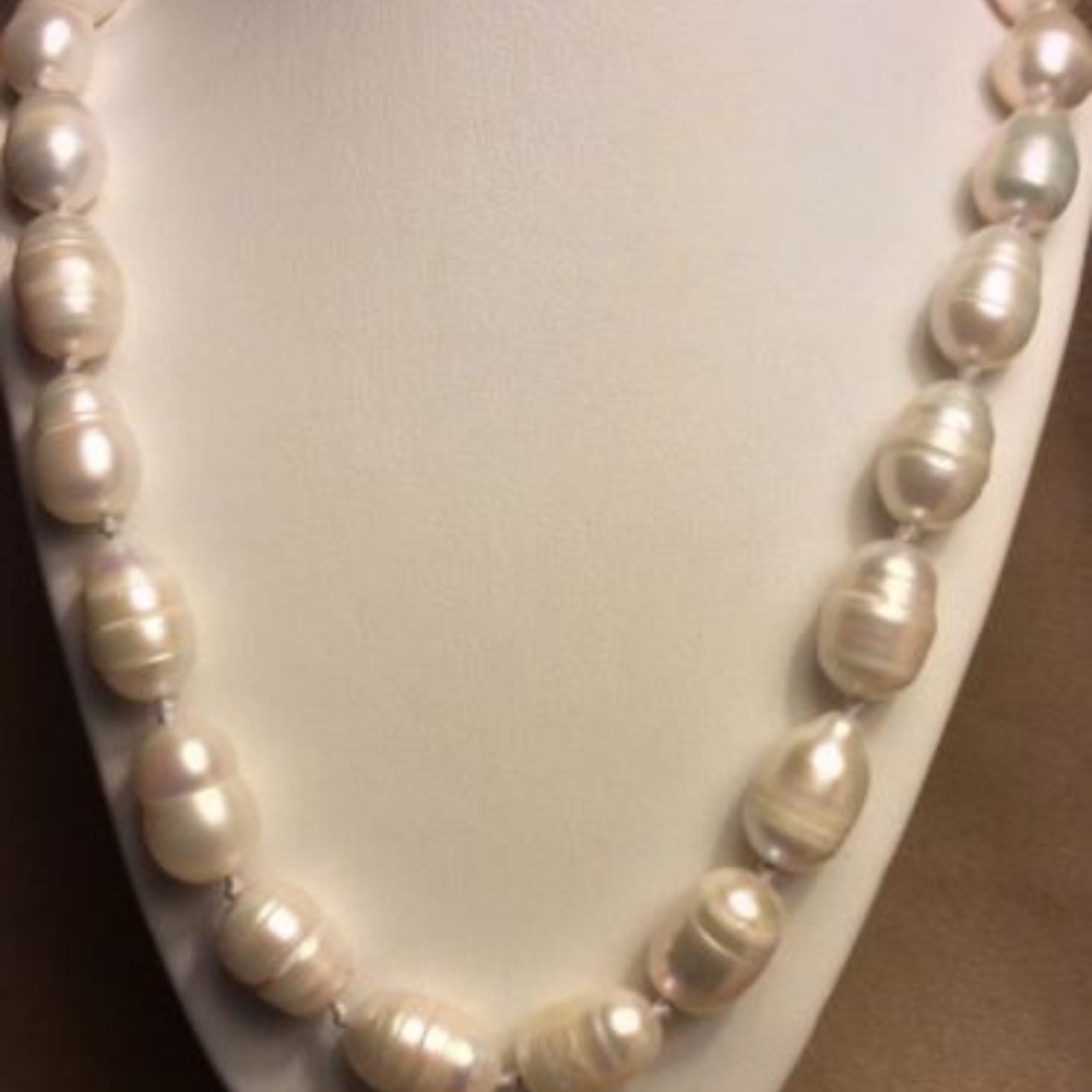 11-12MM SOUTH SEA BAROQUE WHITE PEARL